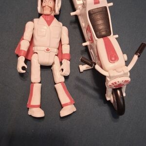 Duke Caboom Action Figure with Motorcycle